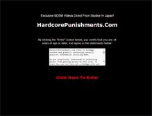 Tablet Screenshot of hardcorepunishments.com
